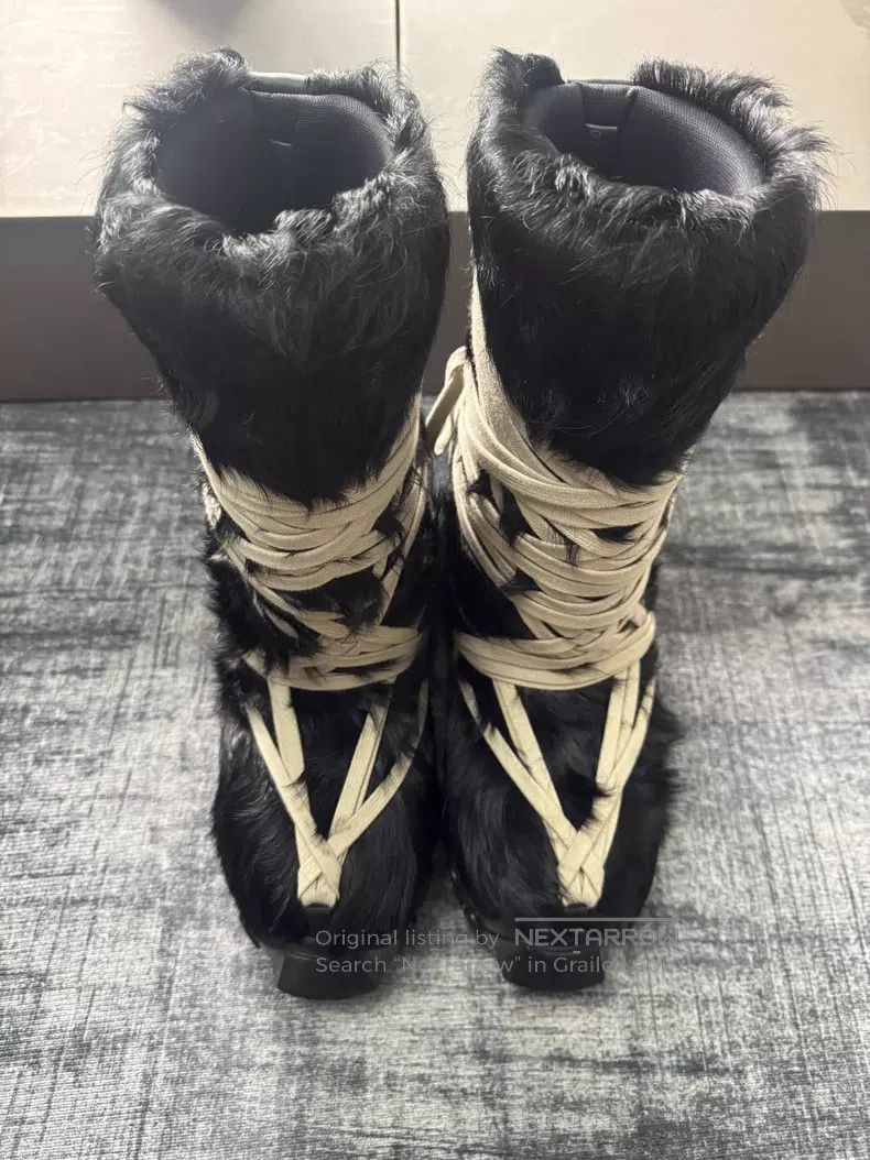 Rick Owens Rick Owens Crazy Strap Horsehair Snow Boots Size US 7.5 / IT 37.5 - 2 Thumbnail