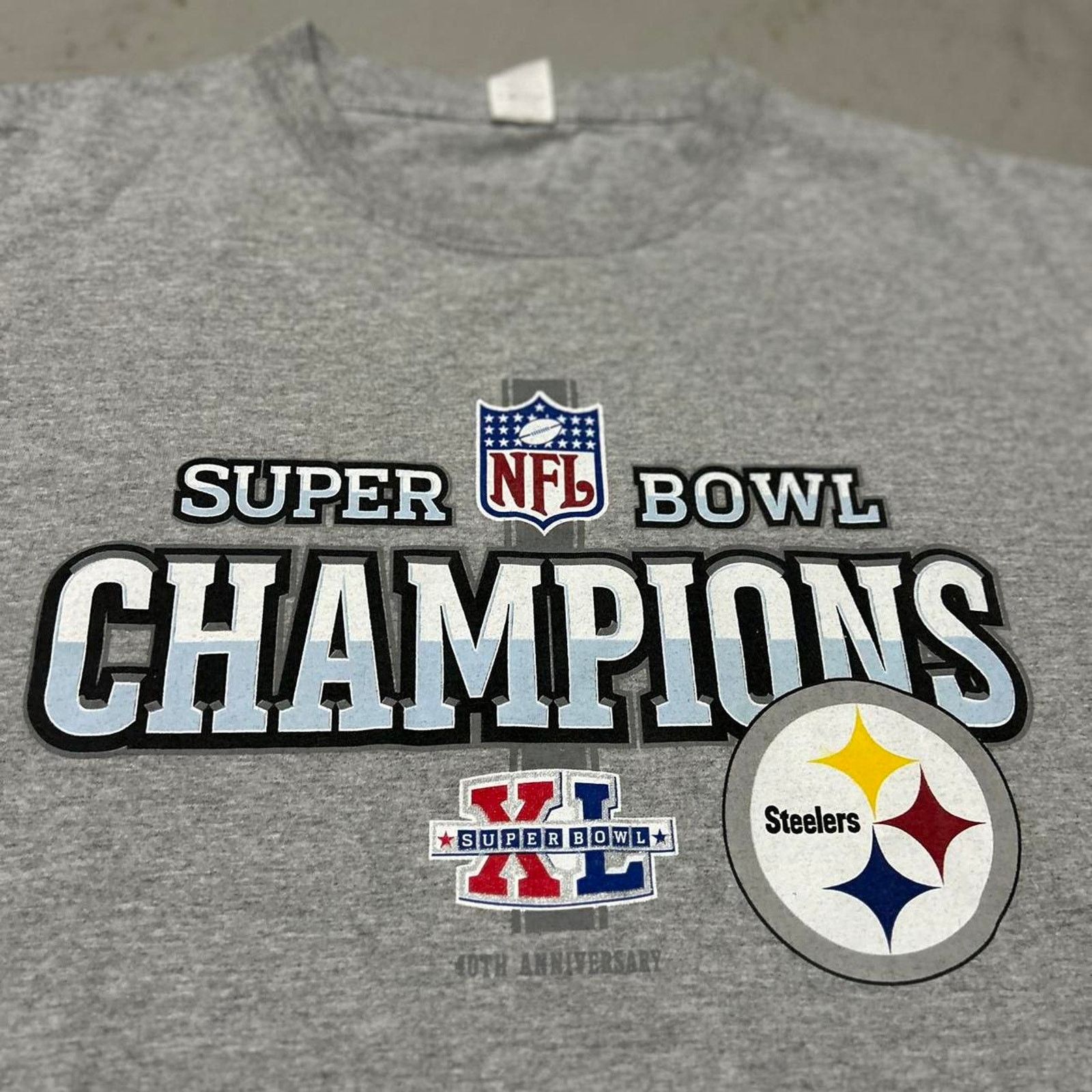 Delta **Pittsburgh Steelers Super Bowl XL 2006 Champions T-Shirt Size US L / EU 52-54 / 3 - 2 Thumbnail