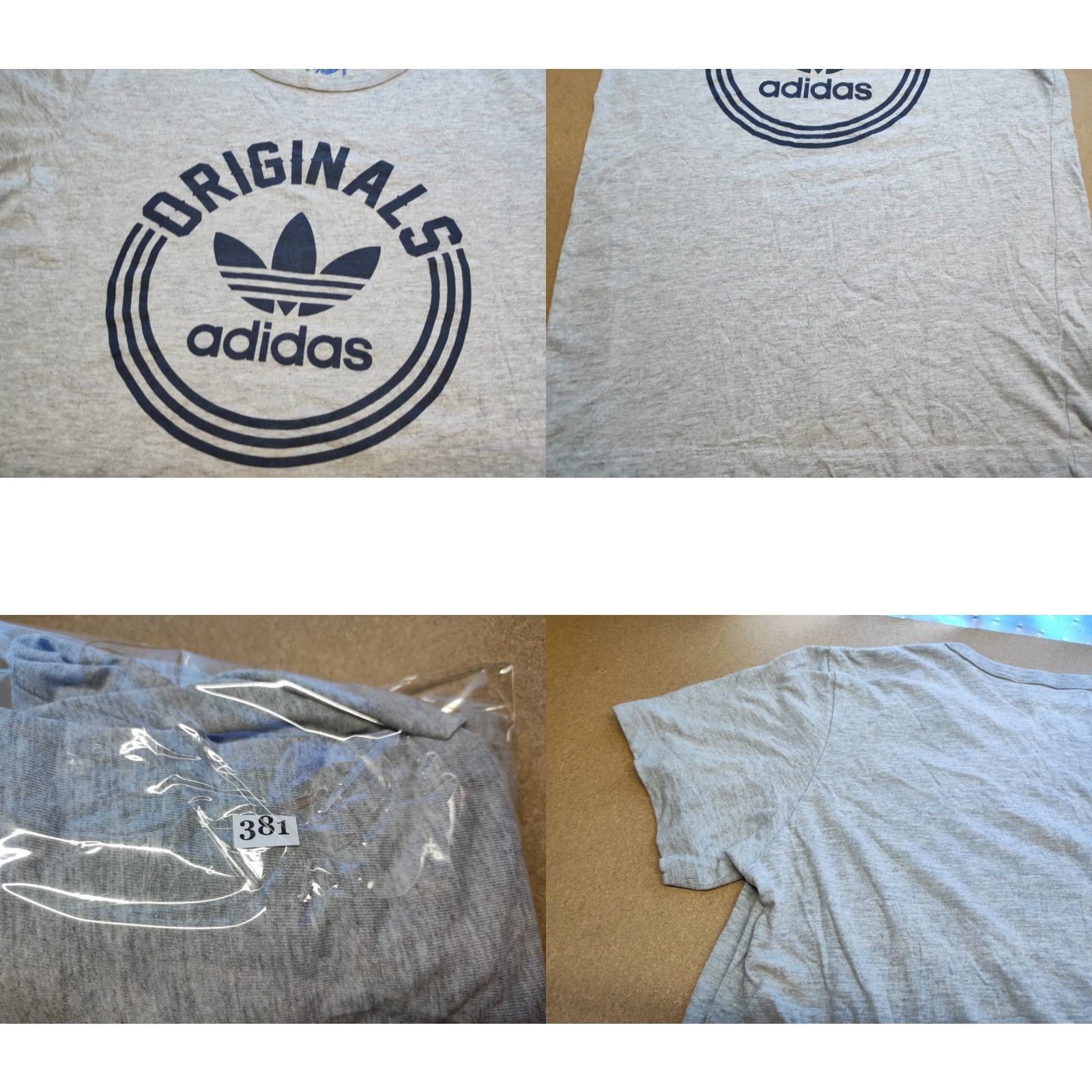 Adidas Adidas Originals Mens T-Shirt Short Sleeve Size M Gray 40 Years Trefoil Logo Size US M / EU 48-50 / 2 - 8 Thumbnail