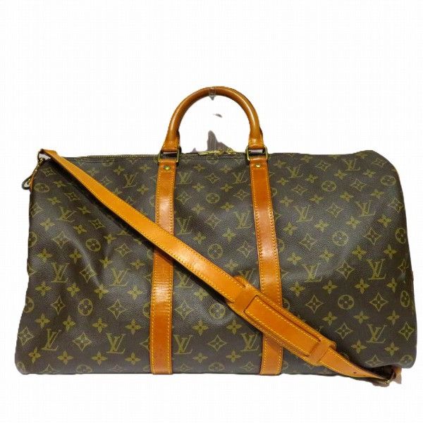 Louis Vuitton Louis Vuitton Louis Vuitton Monogram Keepall 50 Bandouliere Bag Canvas Travel Bag M41416 in Good Condition Size ONE SIZE - 1 Thumbnail