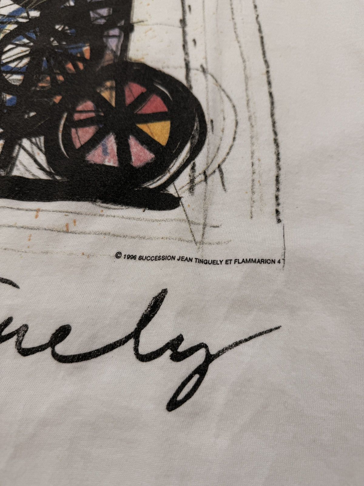 Other 1996 Jean Tinguely Et Flammarion 4 Basel Museum Art T-shirt Size US XL / EU 56 / 4 - 4 Thumbnail
