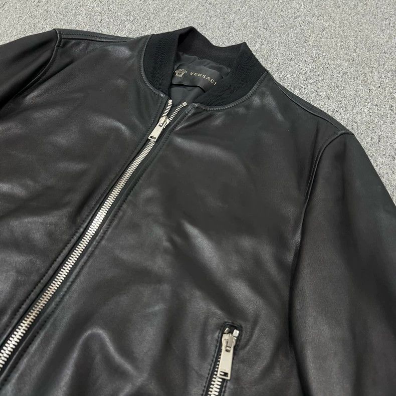 Versace Versace The main line is a black lambskin leather jacket Size US M / EU 48-50 / 2 - 3 Thumbnail