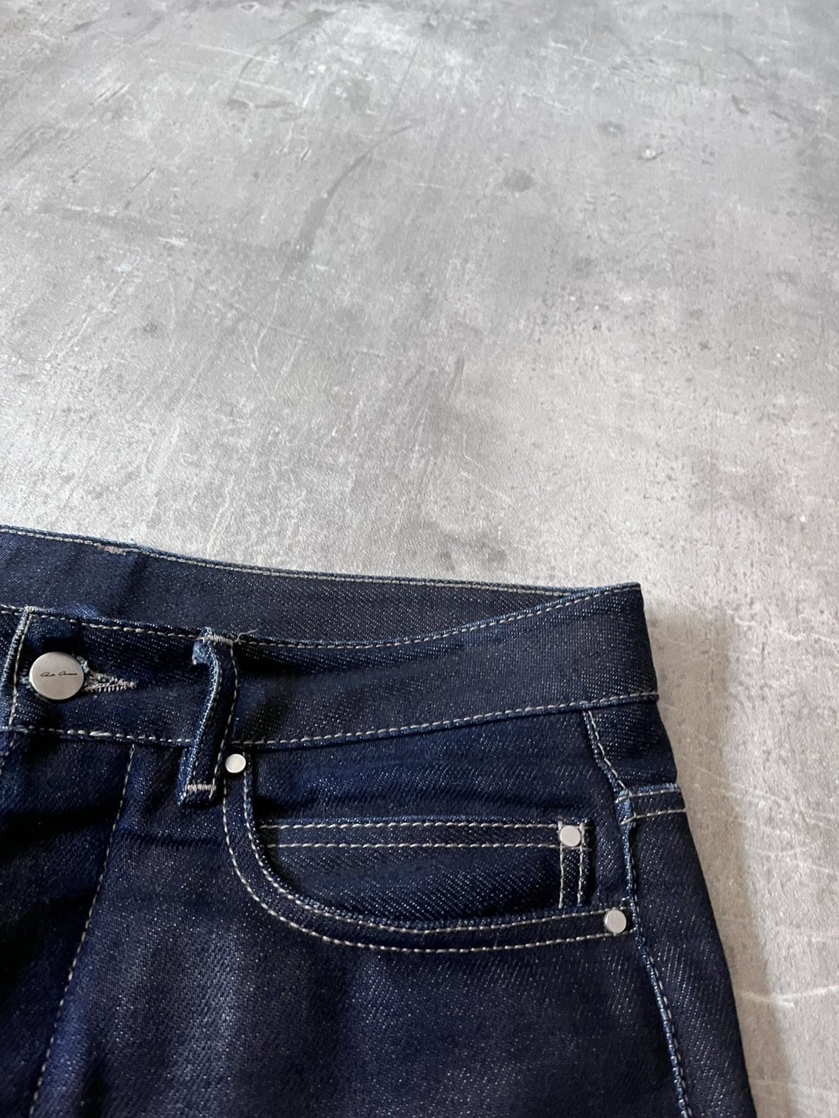 Rick Owens Rick Owens F/W 18 Sisyphus selvedge denim jeans navy Size US 31 - 8 Thumbnail