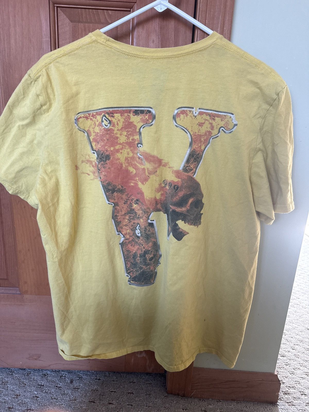 Vlone Vlone X JuiceWrld “Legends Never Die” Inferno Skull T Shirt Size US L / EU 52-54 / 3 - 2 Thumbnail