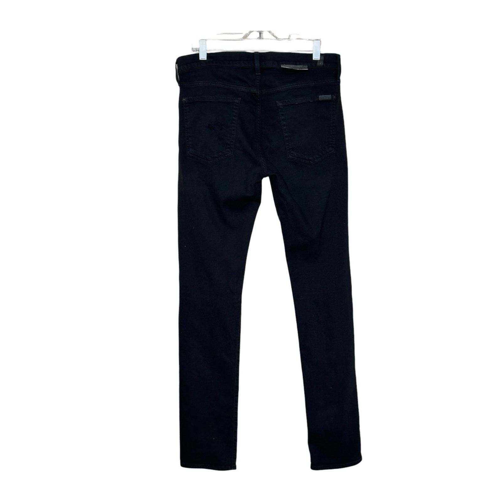 7 For All Mankind 7 for all mankind paxtyn black straight legs jeans size 34 Size US 34 / EU 50 - 12 Thumbnail