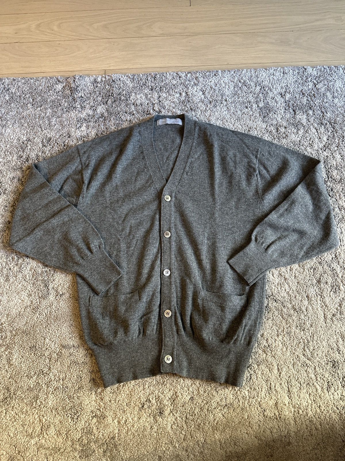 image of Comme Des Garcons Homme Comme Des Garçons Homme Vintage Cardigan in Grey, Men's (Size Medium)