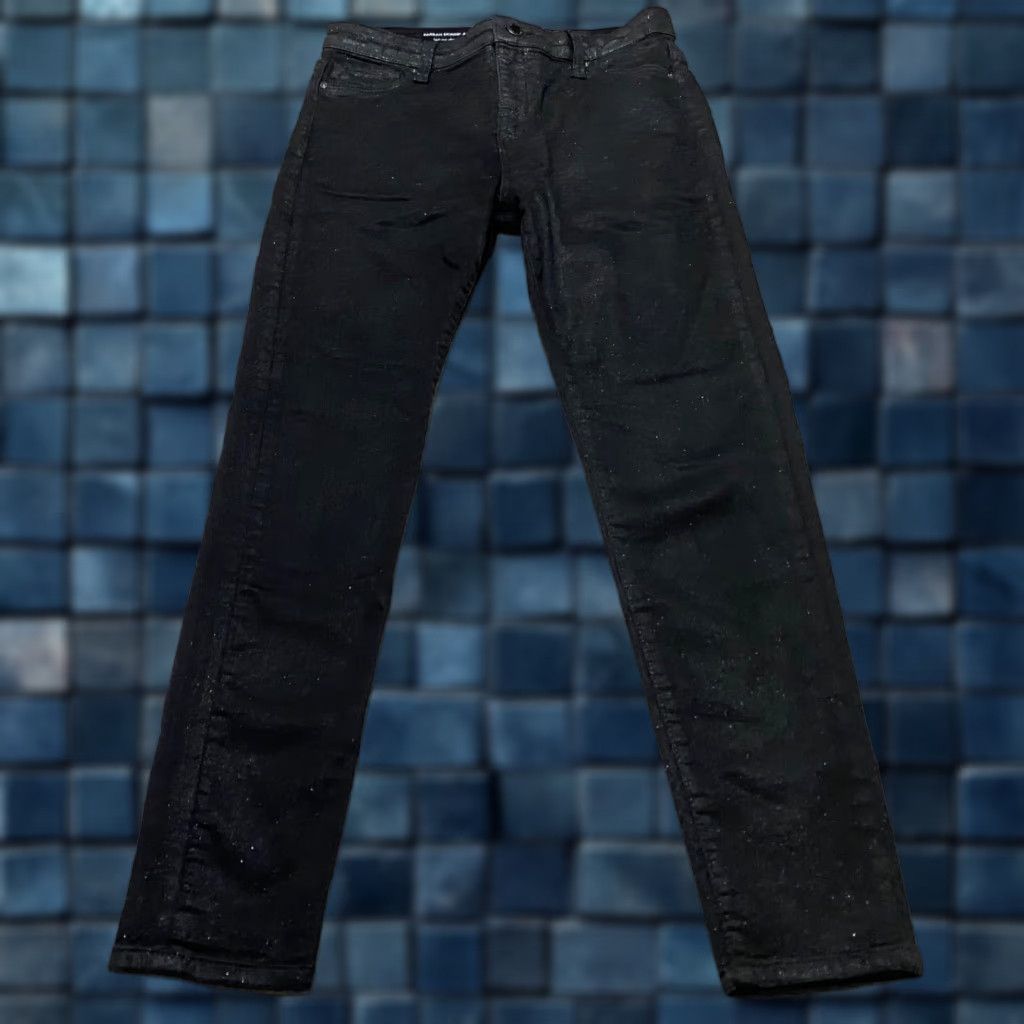 Farah AG Adriano Goldschmied Jeans Womens 28 Black Denim Farah Skinny Ankle Sparkly Size 28" / US 6 / IT 42 - 1 Thumbnail
