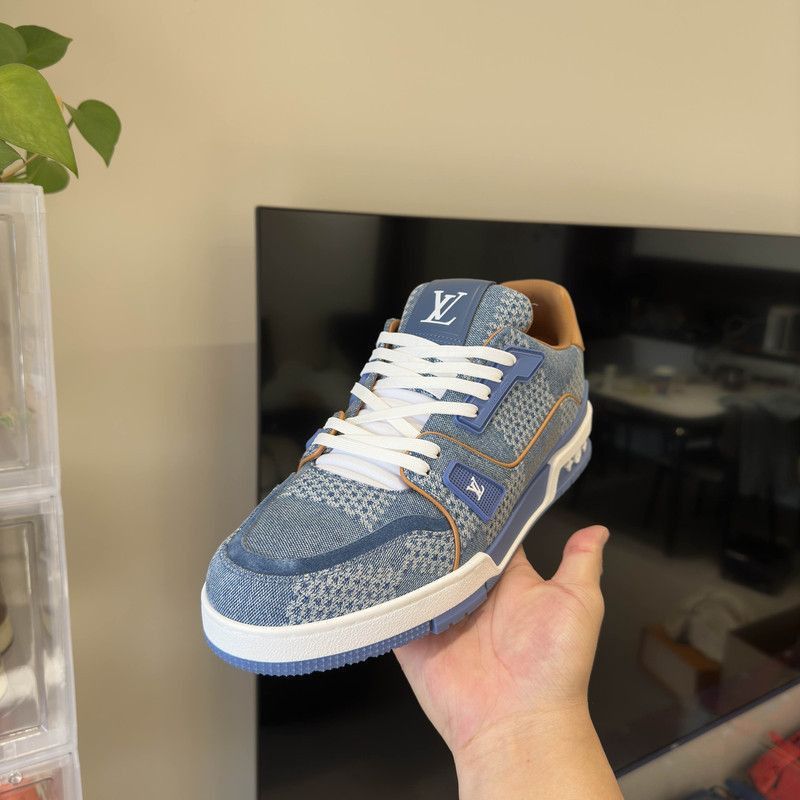 Louis Vuitton Louis Vuitton Trainer Leather Low-Top Sneakers -2508 Size US 9.5 / EU 42-43 - 6 Thumbnail