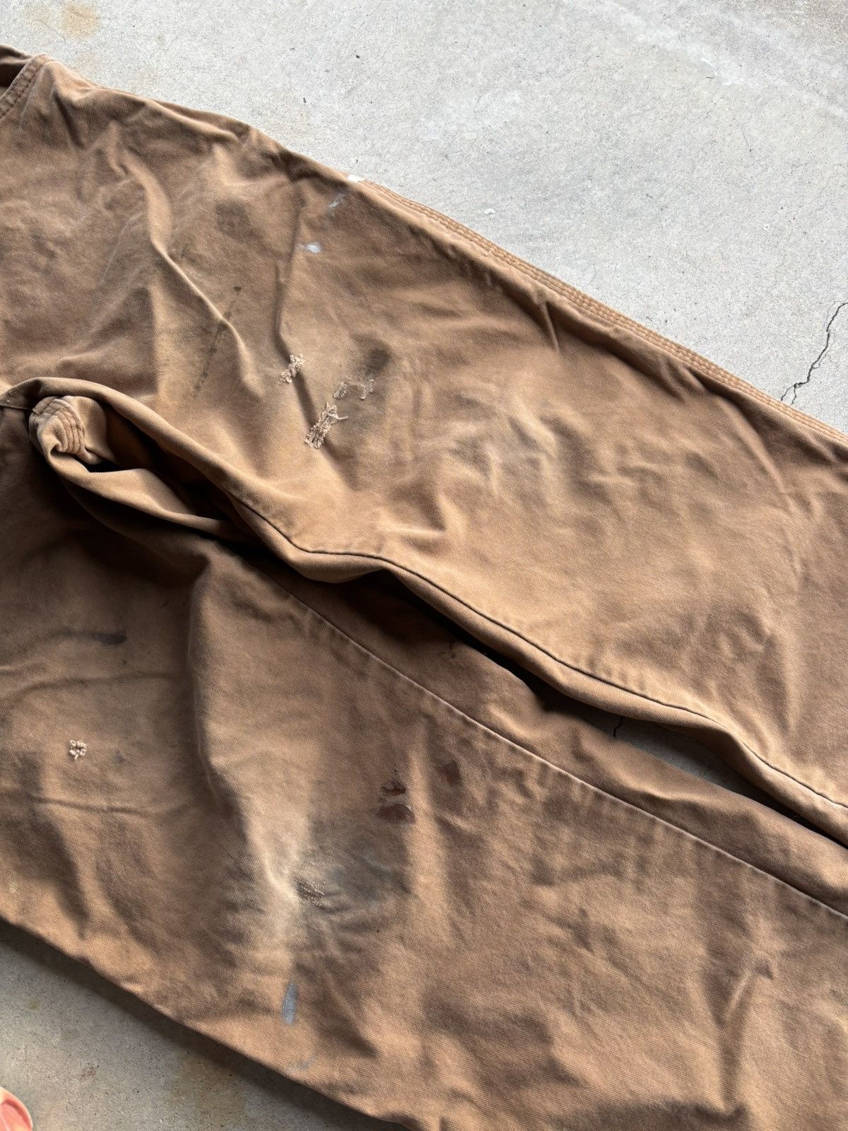 Dickies × Vintage Crazy 90s Beige Dickies Boxy Black Label Distressed Pants Size US 36 / EU 52 - 5 Thumbnail