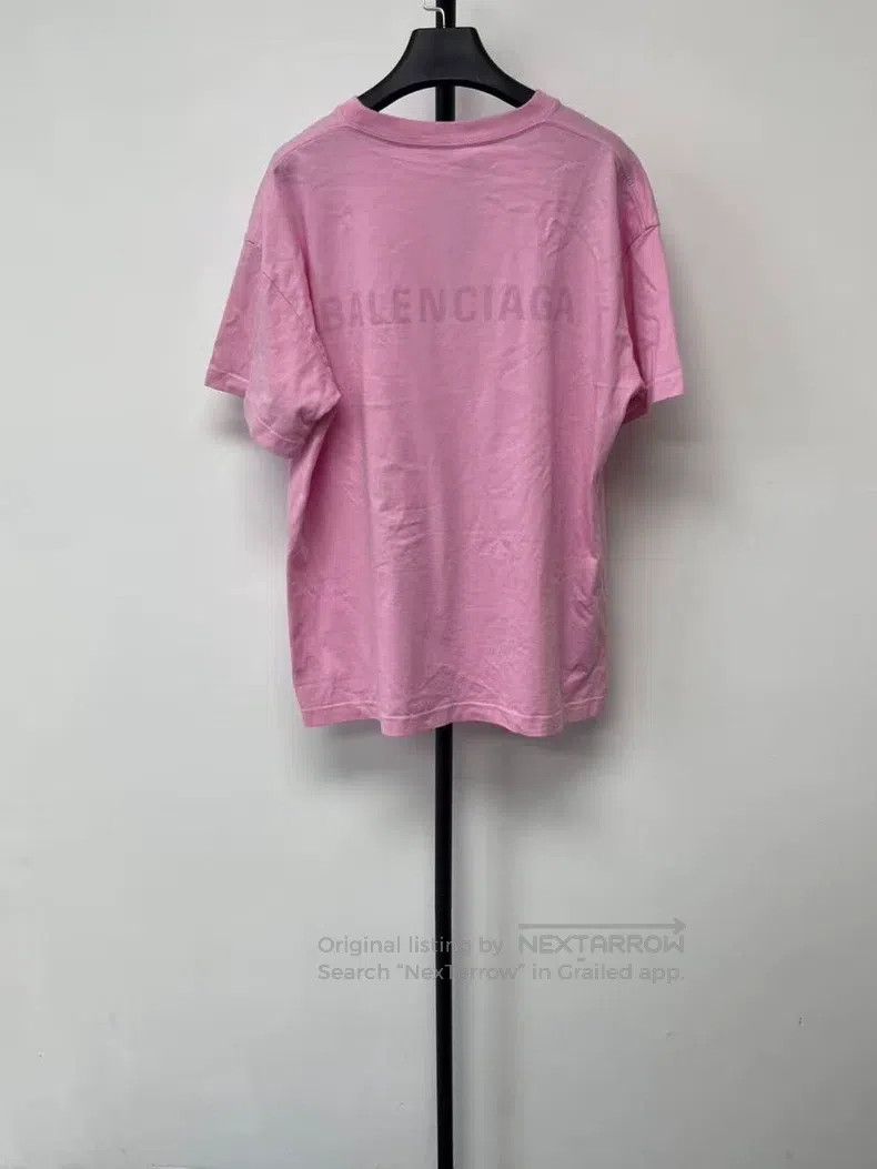 Balenciaga Balenciaga Retro plain weave short sleeve drop shoulder T- Size L / US 10 / IT 46 - 2 Thumbnail