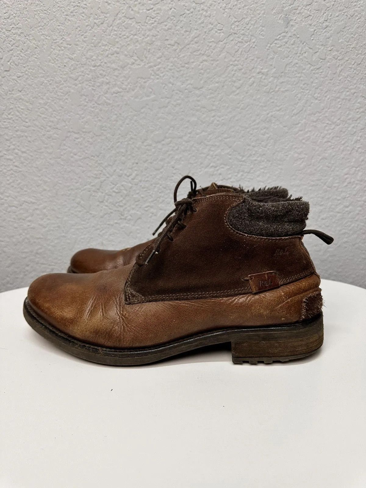 Ralph Lauren RALPH LAUREN AS 98 JAPAN RARE RRL LEATHER BOOTS WESTERN USA Size US 11 / EU 44 - 2 Thumbnail