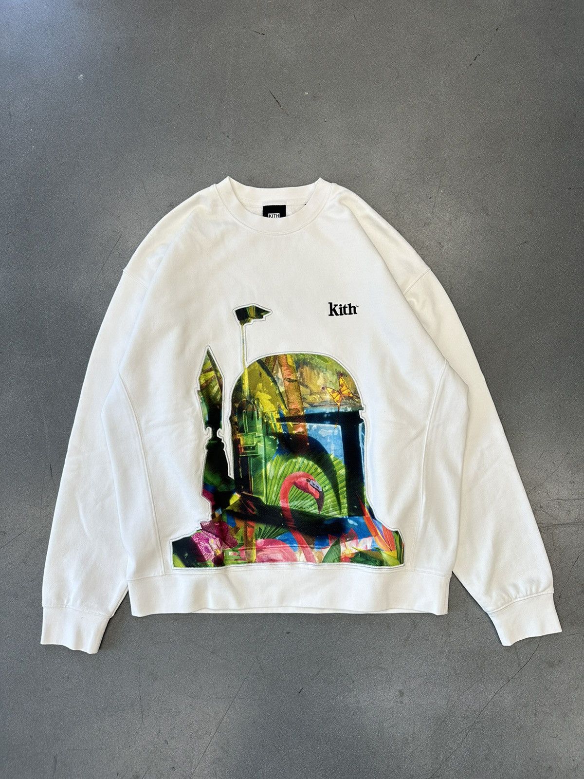 FW21 Kith Star Wars Boba Fett Crewneck - Tops 