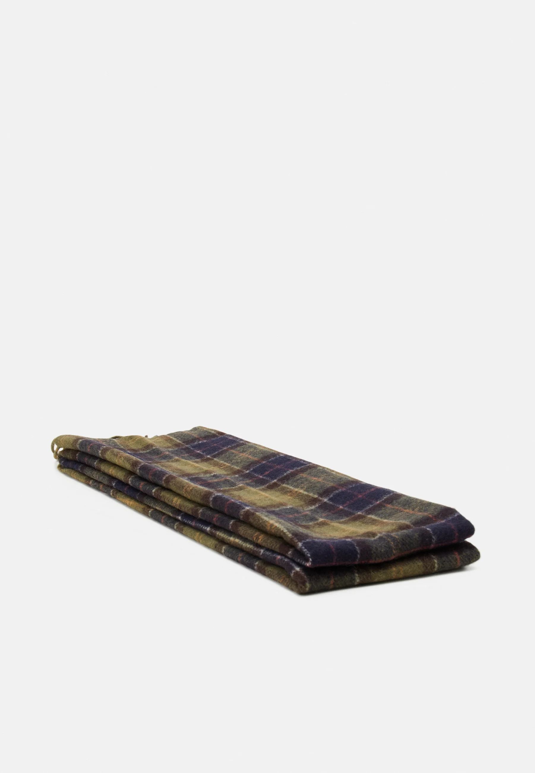 Barbour [OS] Wool Scarf in Green Tartan Size ONE SIZE - 6 Thumbnail