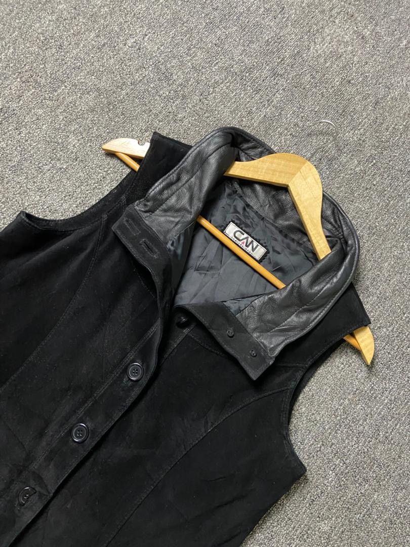 Japanese Brand C.A.N Brand Leather Suede Tunic Vest (193) Size XS / US 0-2 / IT 36-38 - 7 Thumbnail