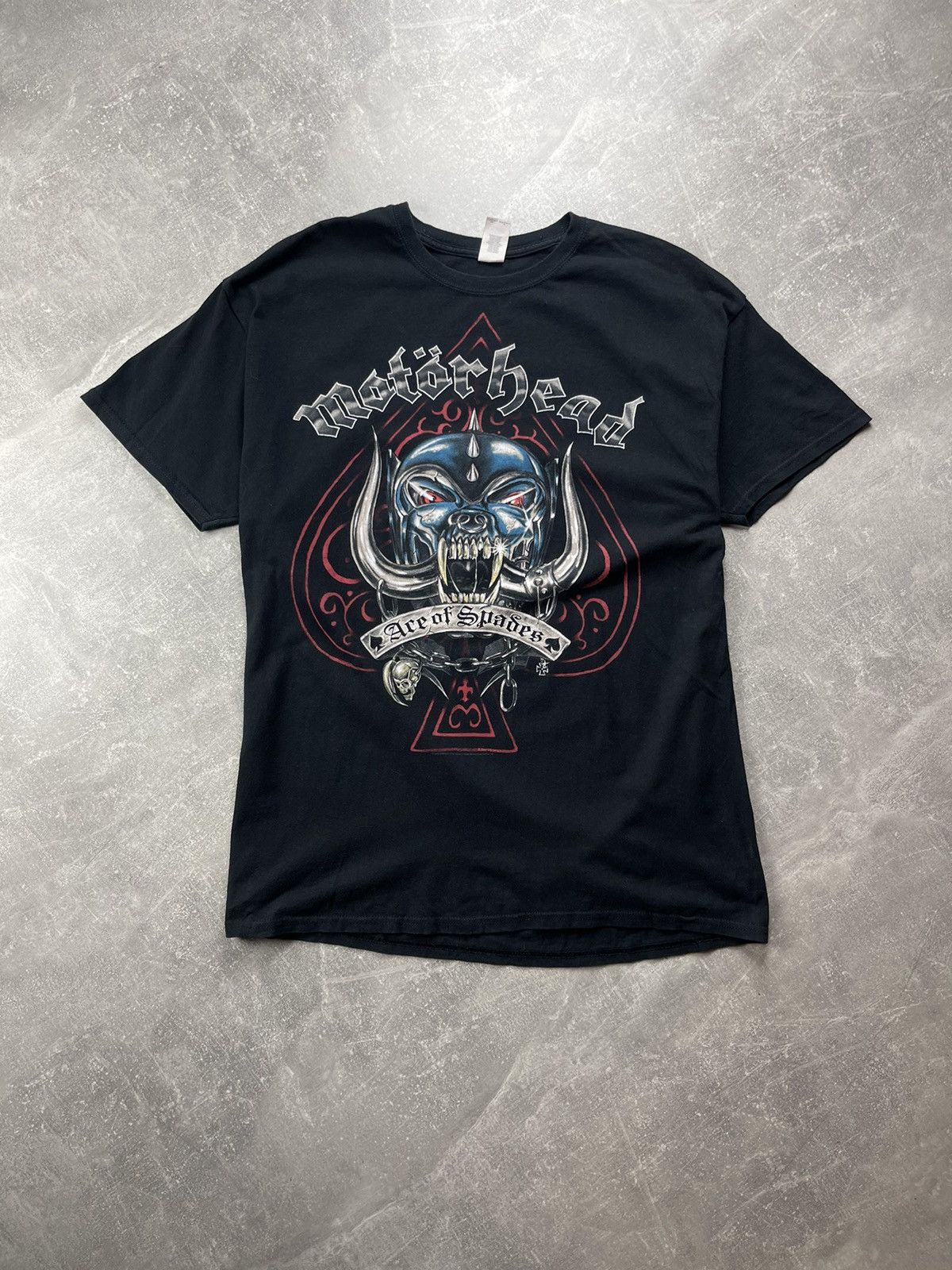Band Tees Motörhead Ace of Spades Band T-Shirt Black 2018 Rock Tee Size US XL / EU 56 / 4 - 2 Thumbnail