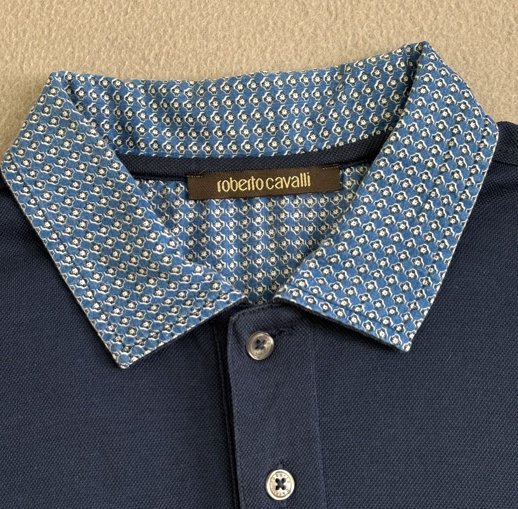Roberto Cavalli Roberto Cavalli Navy Blue Polo Small Size US S / EU 44-46 / 1 - 14 Thumbnail