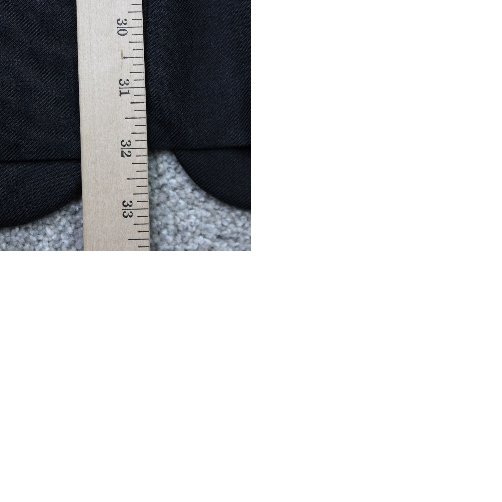 Jos. A. Bank Jos. A. Bank Blazer Mens 46L Black Wool/Silk/Ramie Blend 3 Button Single Vent Tweed Solid Long Notch Front Single-Breasted Regular Mens Blazer Size 46R - 9 Thumbnail