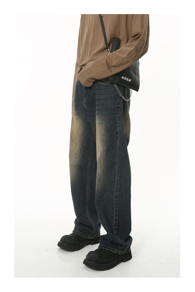 Japanese Brand × Jean Loose wide-leg vintage distressed denim trousers Size US 33 - 2 Thumbnail