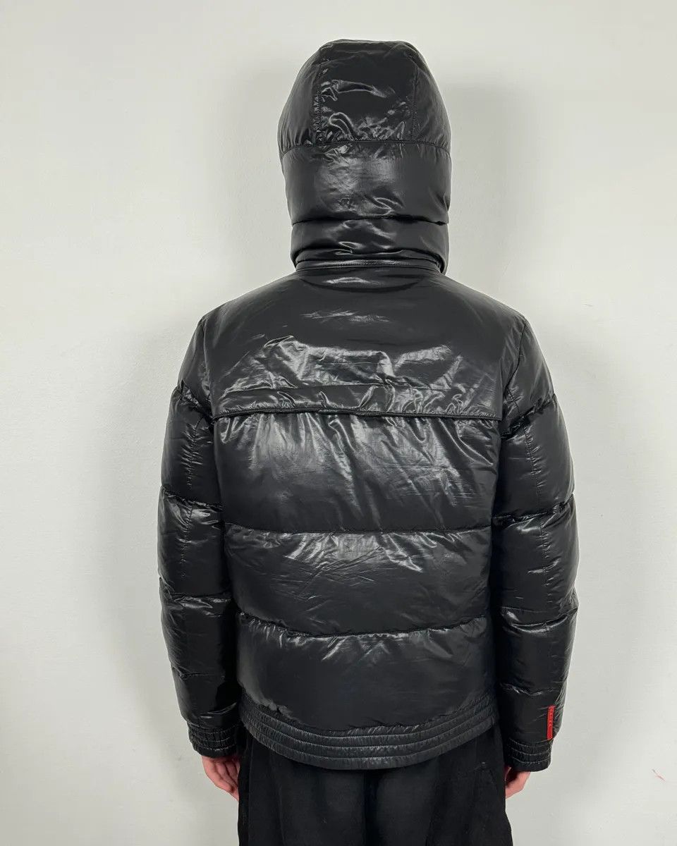 Prada 2000s Prada Linea Rossa Black Nylon Puffer Jacket Size US L / EU 52-54 / 3 - 4 Thumbnail