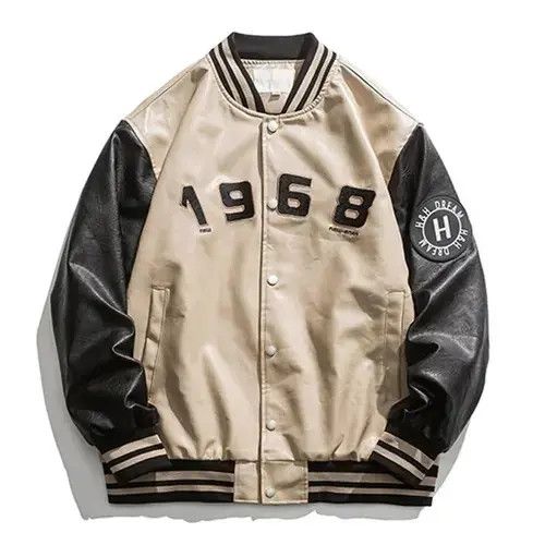 Other Motorcycle Baseball Leather Jacket Size US L / EU 52-54 / 3 - 2 Thumbnail
