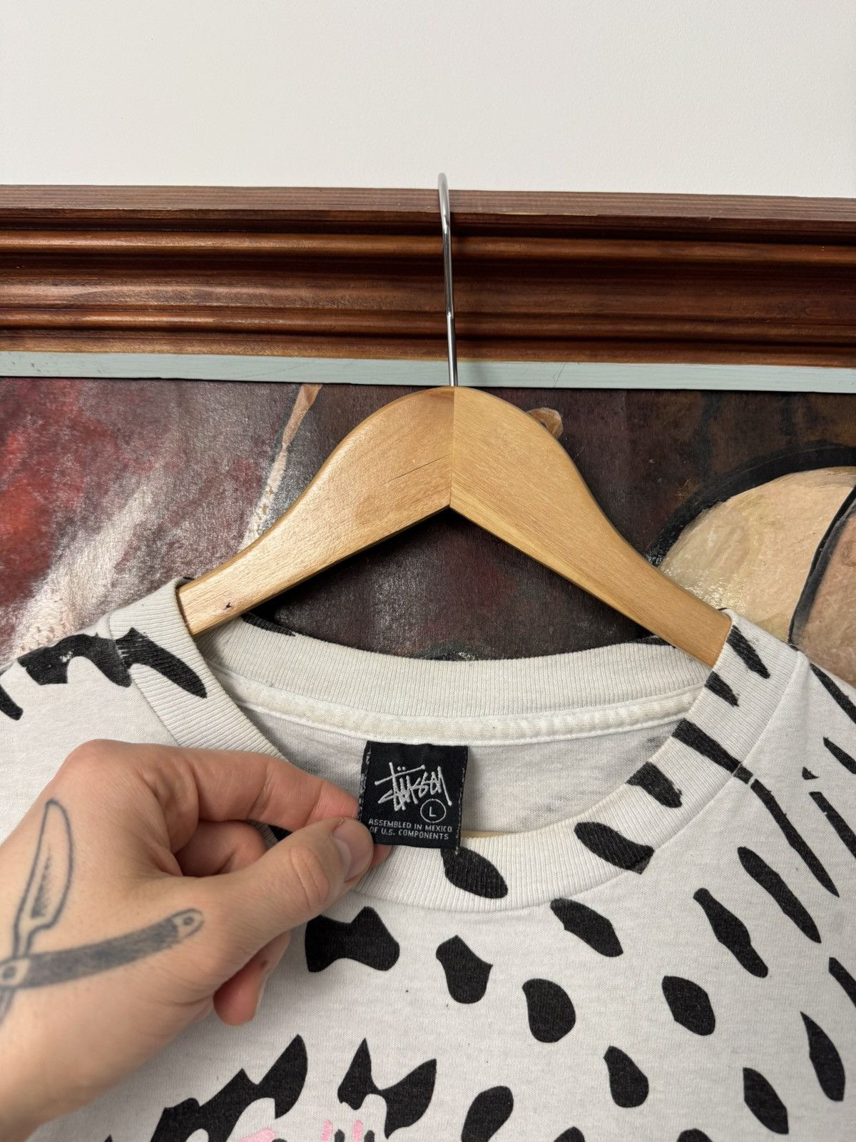 Stussy Rare Stussy Vintage Tee Designs Streetwear Fullprint Hype Size US L / EU 52-54 / 3 - 3 Thumbnail