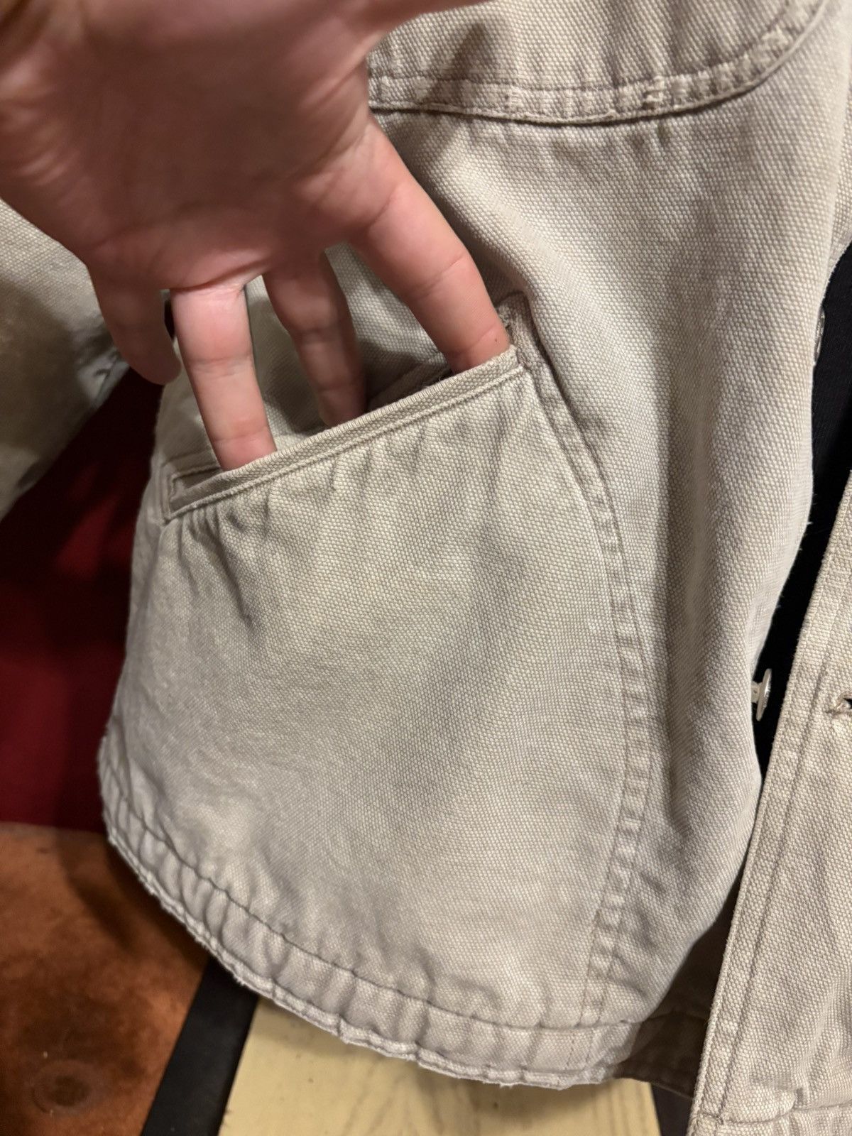 Vintage Vintage BaLance Beige Jean Jacket 90s Distressed Denim Grail Size US M / EU 48-50 / 2 - 7 Thumbnail