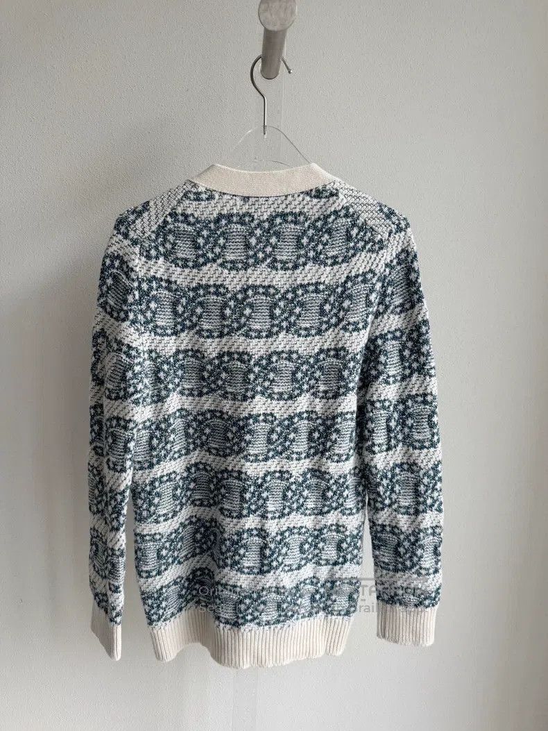 Chanel Chanel Blue and white colour-block knitted cardigan coat Size XXS / US 00 / IT 34 - 3 Thumbnail