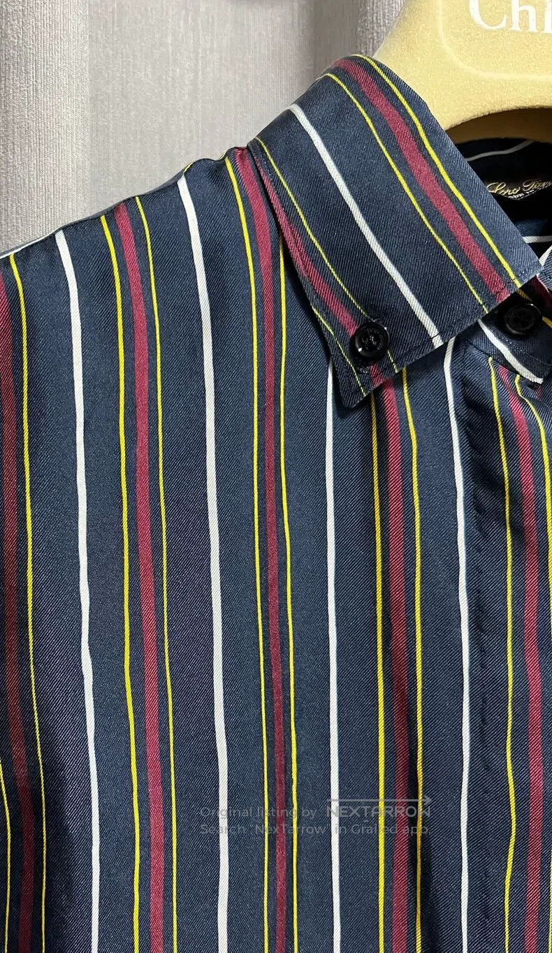 Loro Piana Loro Piana Heavyweight silk striped shirt Size XS / US 0-2 / IT 36-38 - 3 Thumbnail