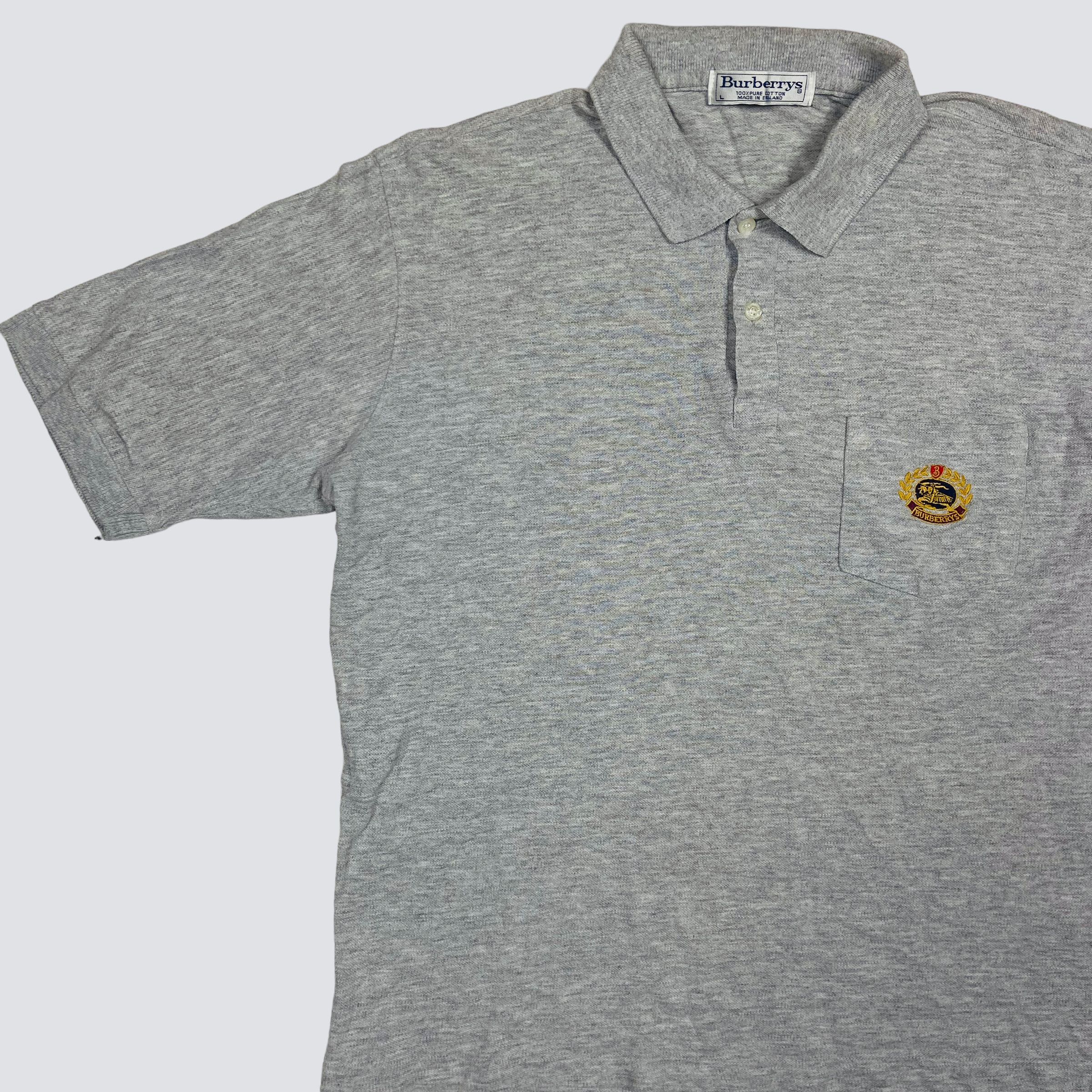 Burberry 1990s BURBERRY'S ARCHIVE VINTAGE BOXY FIT POLO SHIRT - № 211 Size US L / EU 52-54 / 3 - 3 Thumbnail
