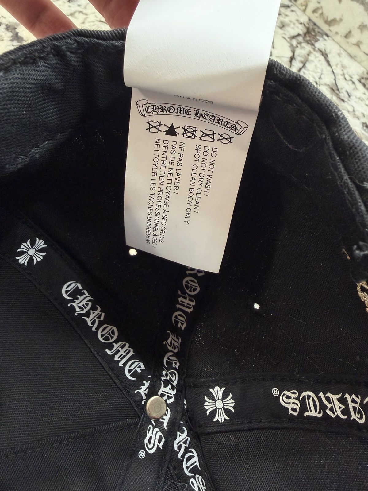 Chrome Hearts Chrome Hearts Cross Patch Trucker Black White Grey RARE Size ONE SIZE - 14 Thumbnail