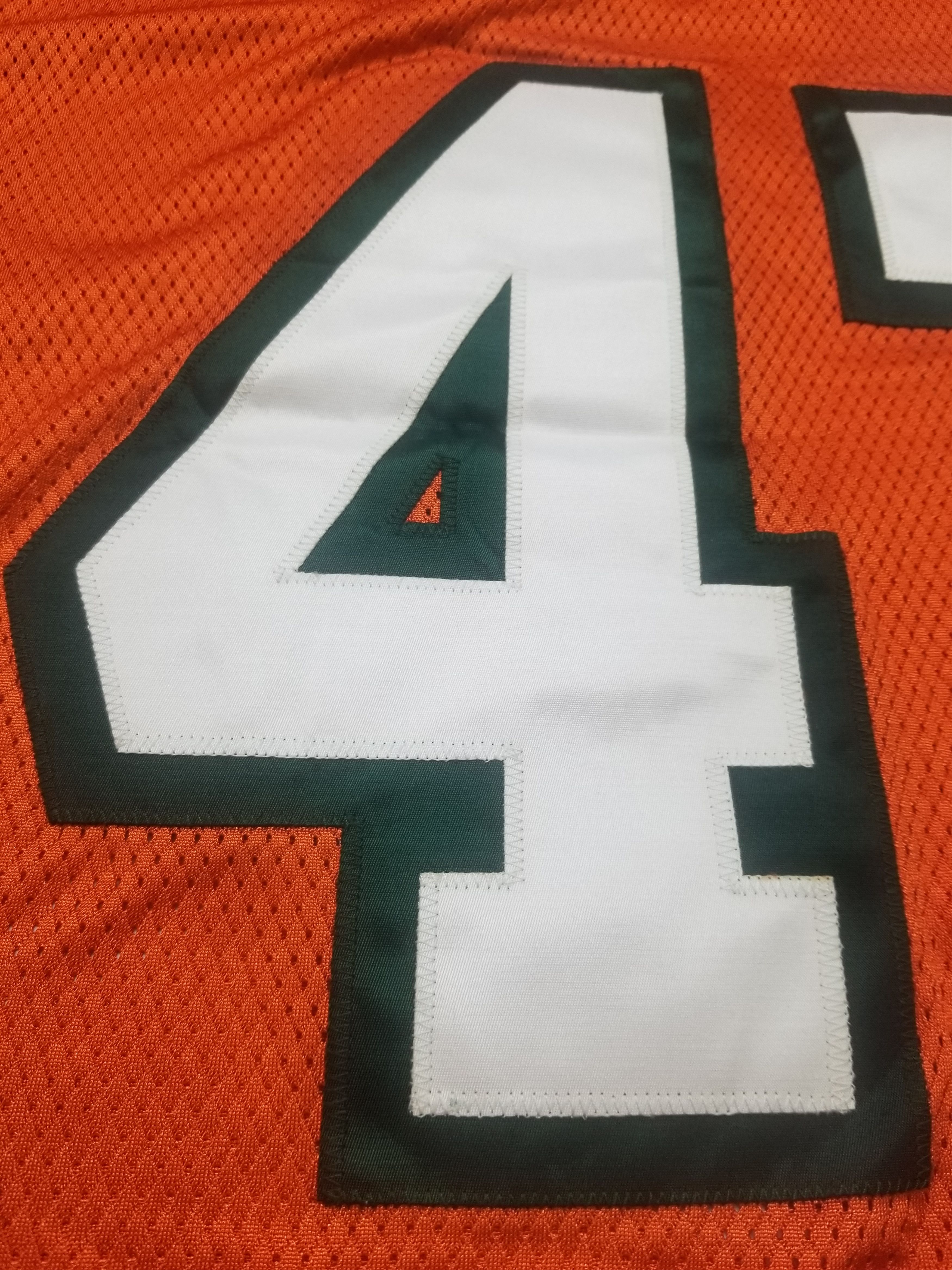 Nike Vintage Michael Irvin #47 University Miami Hurricanes Jersey Size US XXL / EU 58 / 5 - 14 Thumbnail