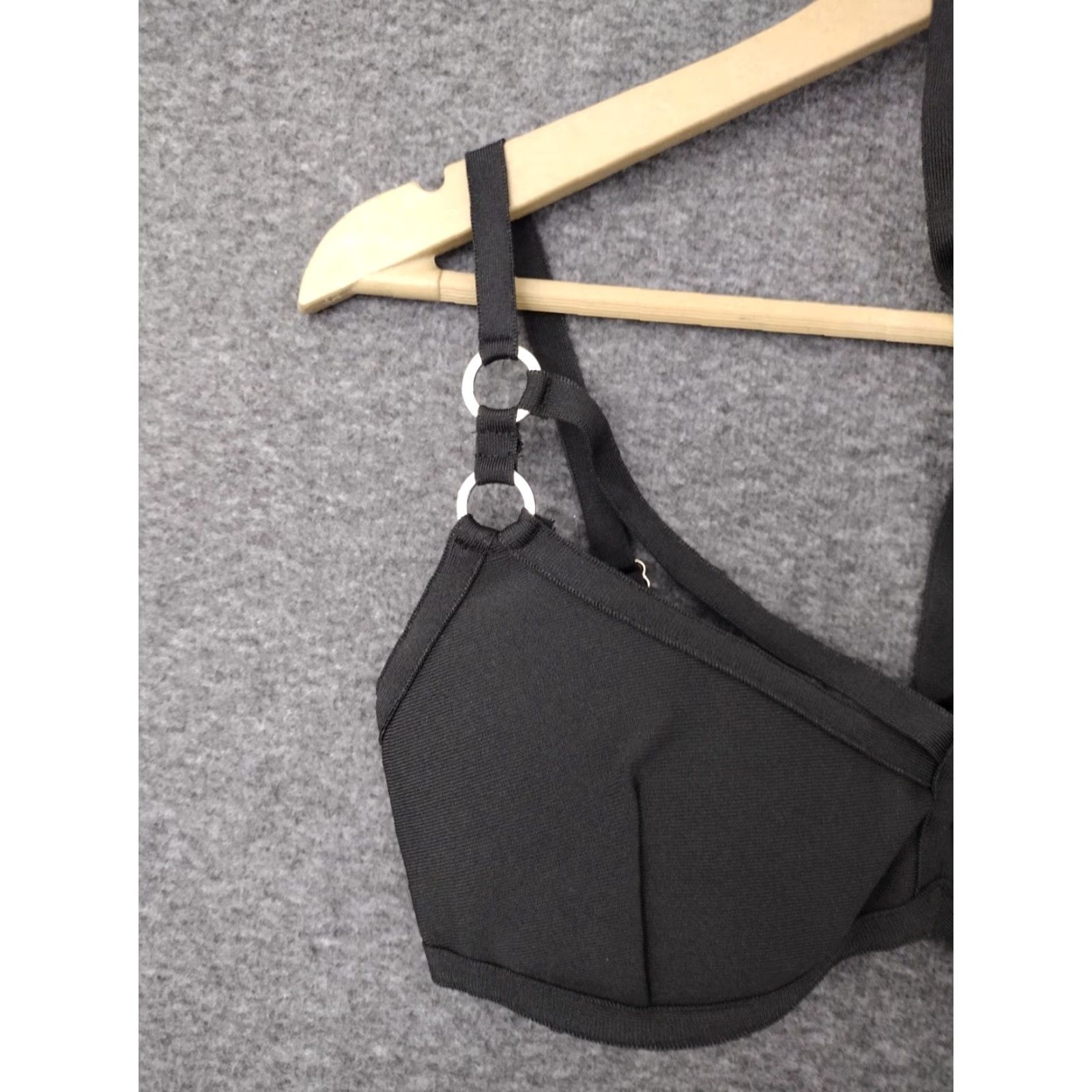 Vintage Codigo Bra Small Lively Black Y Ring Padded Wireless Bra - Womens Shirt Size ONE SIZE - 7 Thumbnail