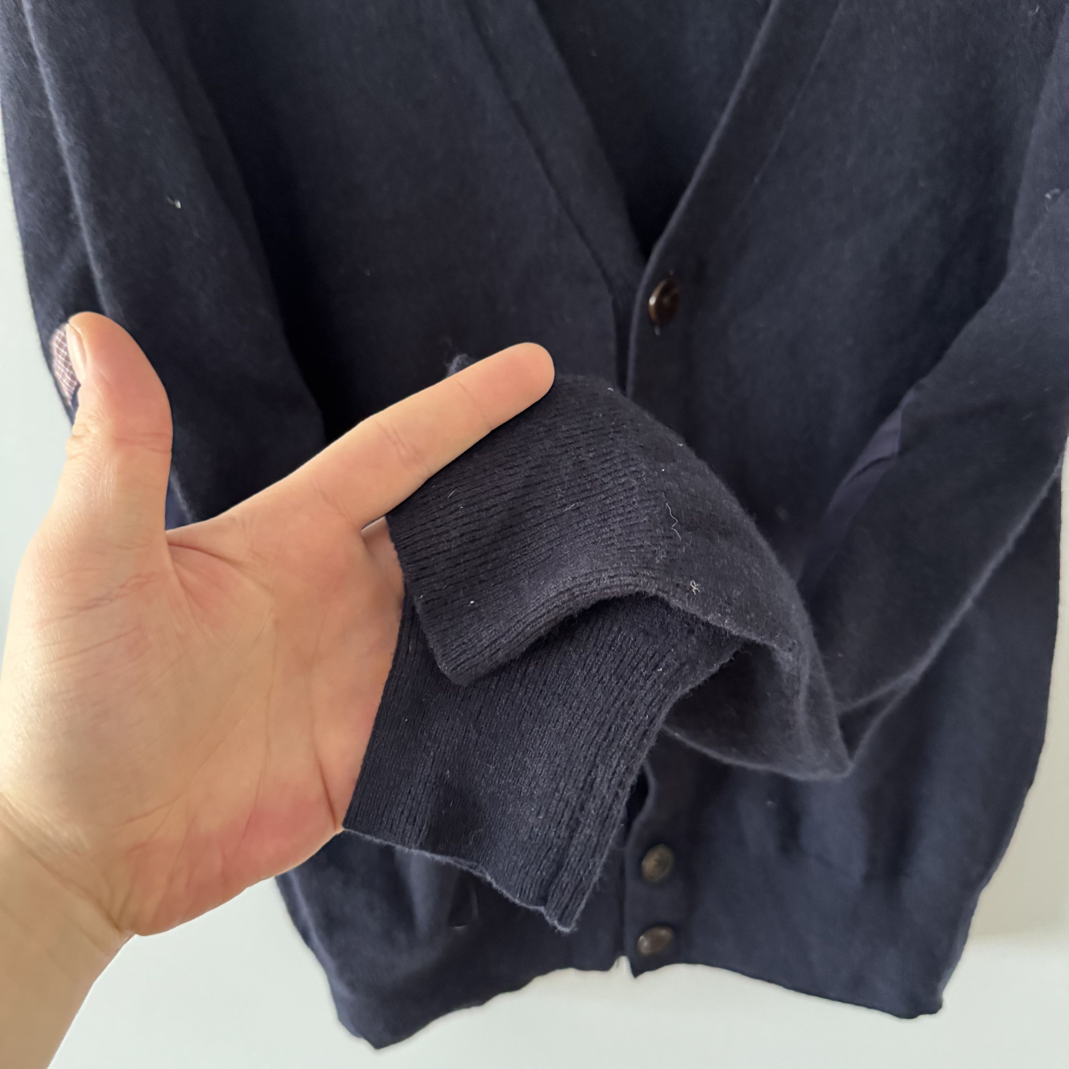 Paul Smith Men's Paul Smith Jeans Wool Button Cardigan Navy Blue Size L Size US L / EU 52-54 / 3 - 11 Thumbnail