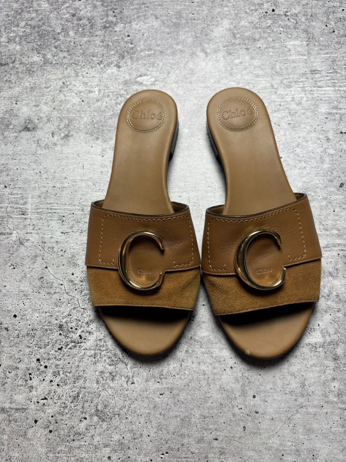 Chloe Chloe Luxury Metal Logo Sandals Size US 9 / IT 39 - 5 Thumbnail