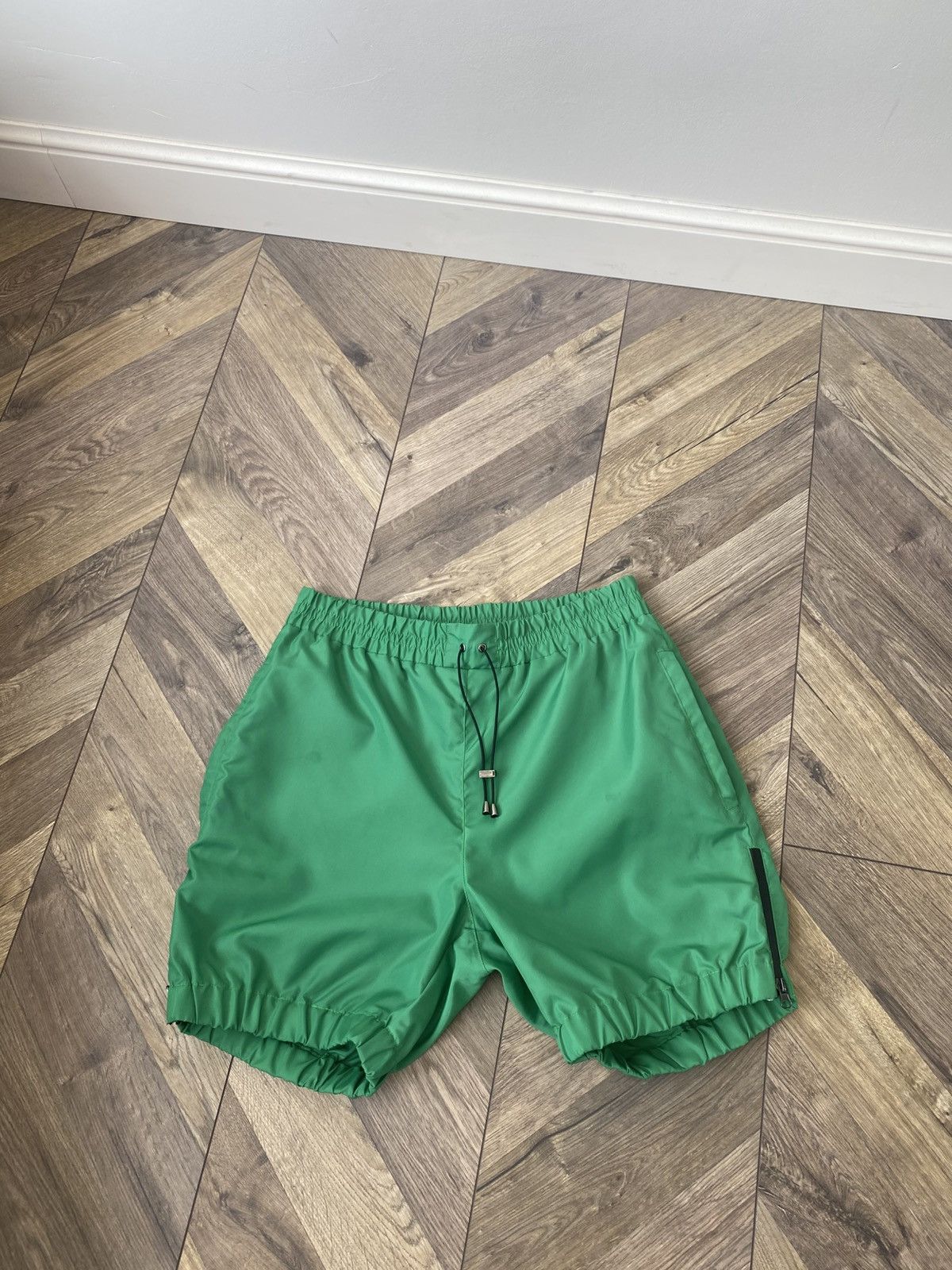 Designer Vintage Ftshp + Laformela green nylon shorts Size US 34 / EU 50 - 1 Thumbnail