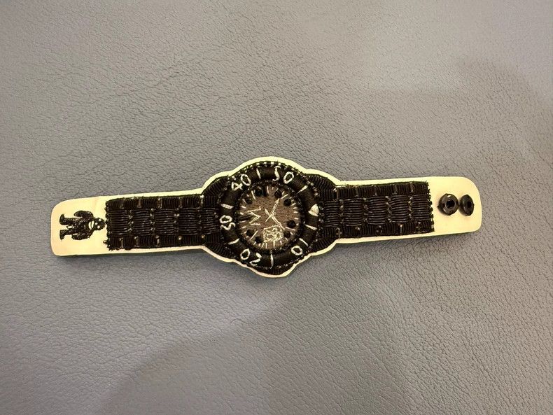 Walter Van Beirendonck Walter Van Beirendonck Black Watch Bracelet - dmc Size ONE SIZE - 1 Thumbnail