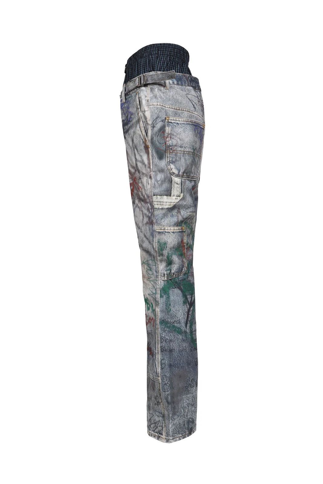 PROJECT G/R Protocol Index GRAFFITI LAYERED PANTS PROJECT GR Size US 32 / EU 48 - 3 Thumbnail