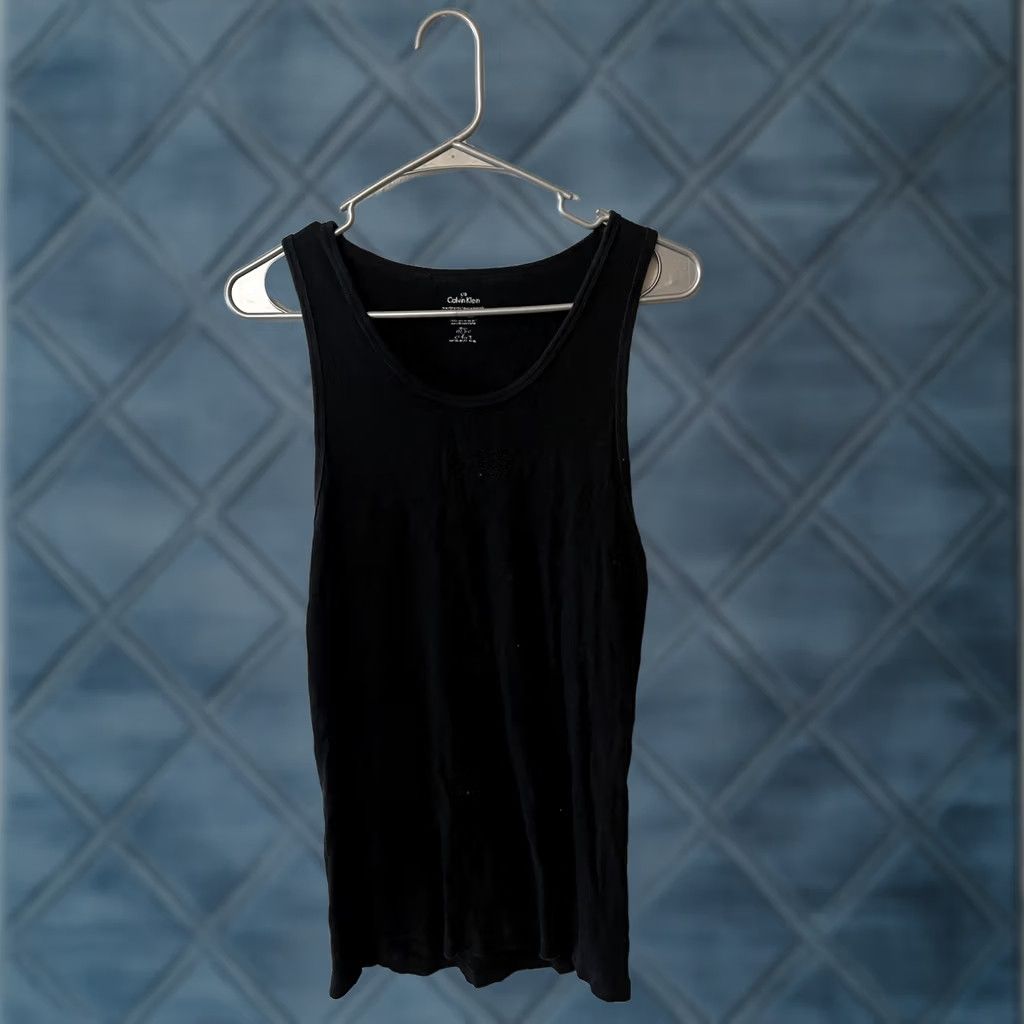 Calvin Klein Calvin Klein Women Tank Top Black CK Logo Lounge Sleepwear Sz L Size L / US 10 / IT 46 - 1 Thumbnail