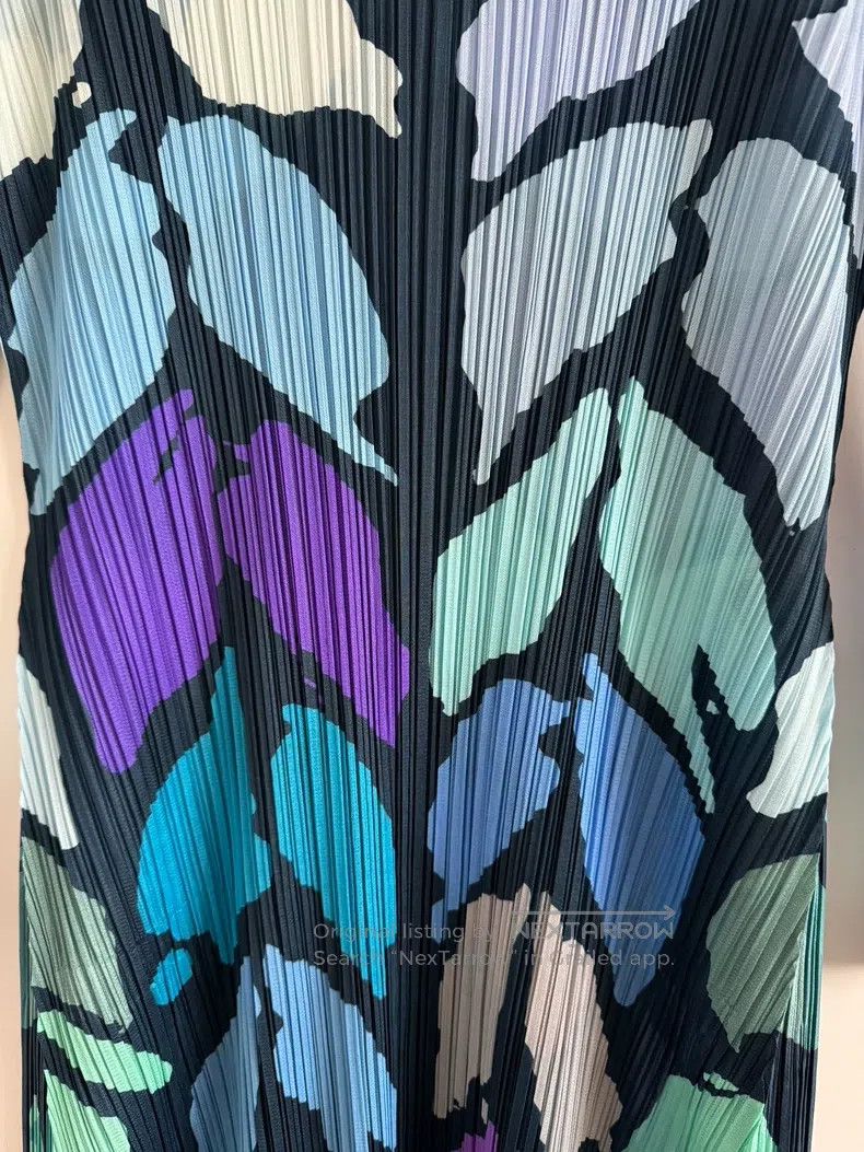 Issey Miyake Issey Miyake size:3 Blue Dress Size S / US 4 / IT 40 - 3 Thumbnail