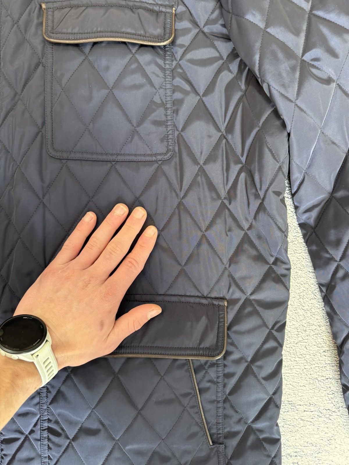 Paul & Shark Paul Shark Quilted Jacket Men 3XL Riri Zippers Lamb Leather Size US XXL / EU 58 / 5 - 20 Thumbnail