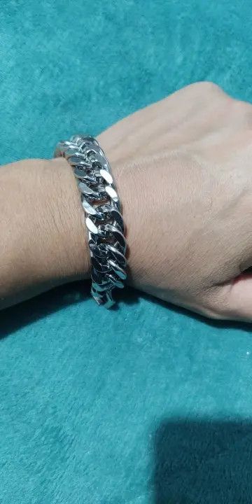 Other 15mm Stainless Steel Cuban Chain Bracelet Size ONE SIZE - 4 Thumbnail