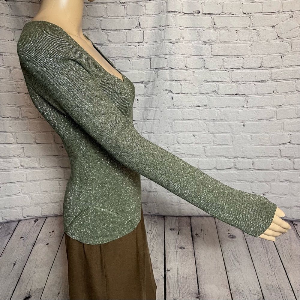 House of Harlow NWT New House of Harlow 1960 Sparkle Dark Green Viscose Swe Size M / US 6-8 / IT 42-44 - 4 Thumbnail