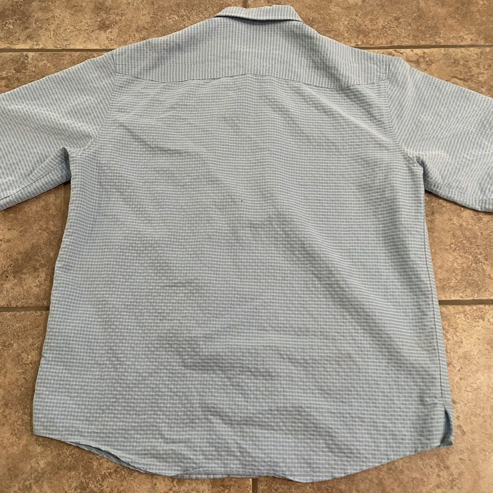Vintage CABELA'S Modal Blend Blue Striped Button-Up Shirt Mens Size M Size US M / EU 48-50 / 2 - 5 Thumbnail