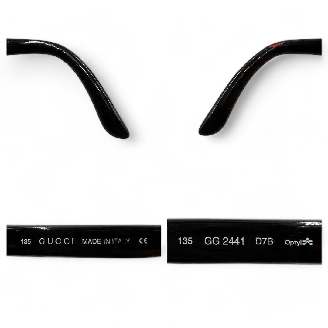 Gucci Gucci - Glasses Side Logo Monogram Retro Red Full Rim Size ONE SIZE - 5 Thumbnail