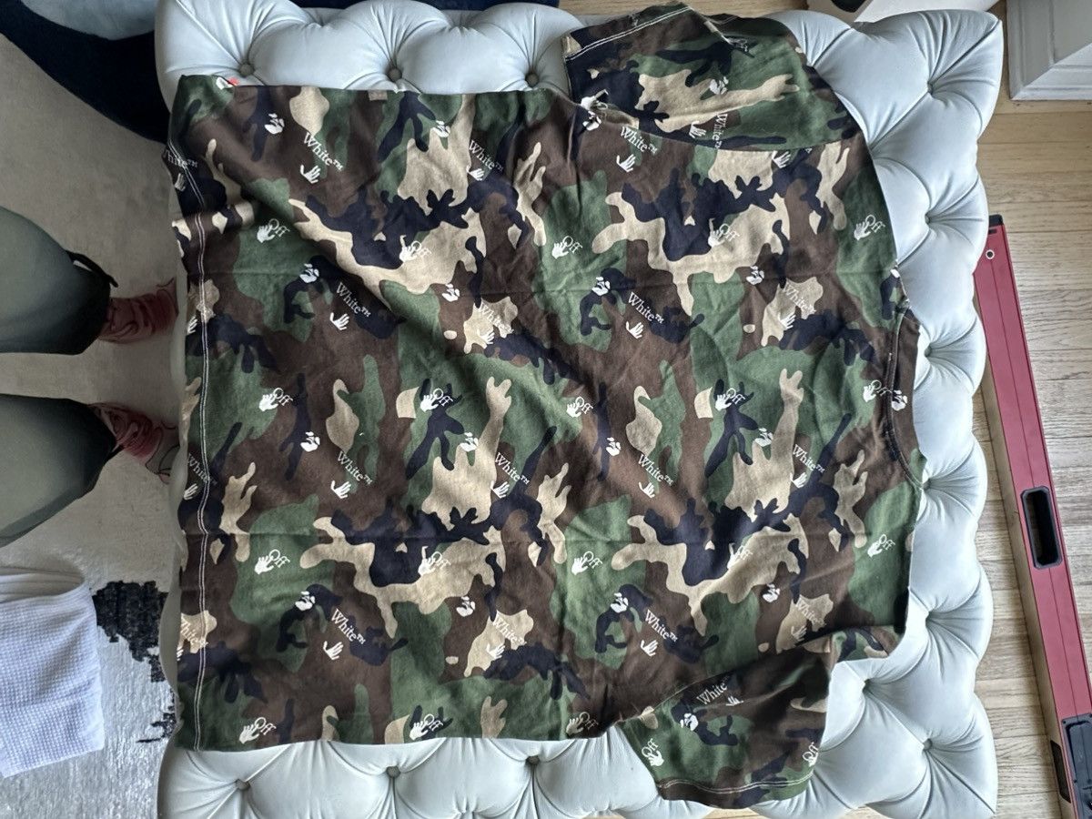Off-White Off-White Camo S/S Over Tee – Camouflage Logo Print T-Shirt Size US L / EU 52-54 / 3 - 2 Thumbnail