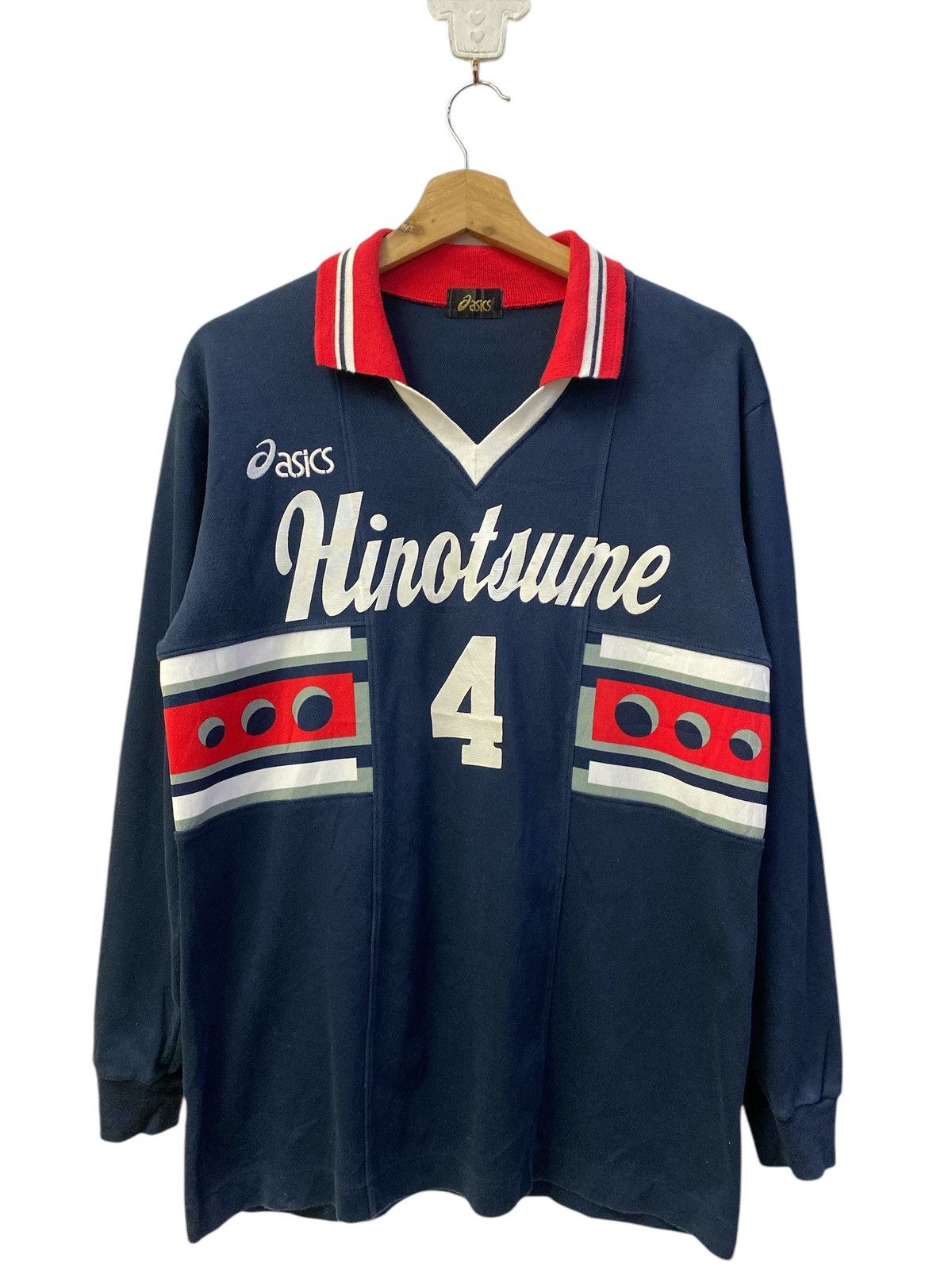 Asics × Vintage Vintage Asics Long Sleeve Jersey Size US L / EU 52-54 / 3 - 1 Thumbnail