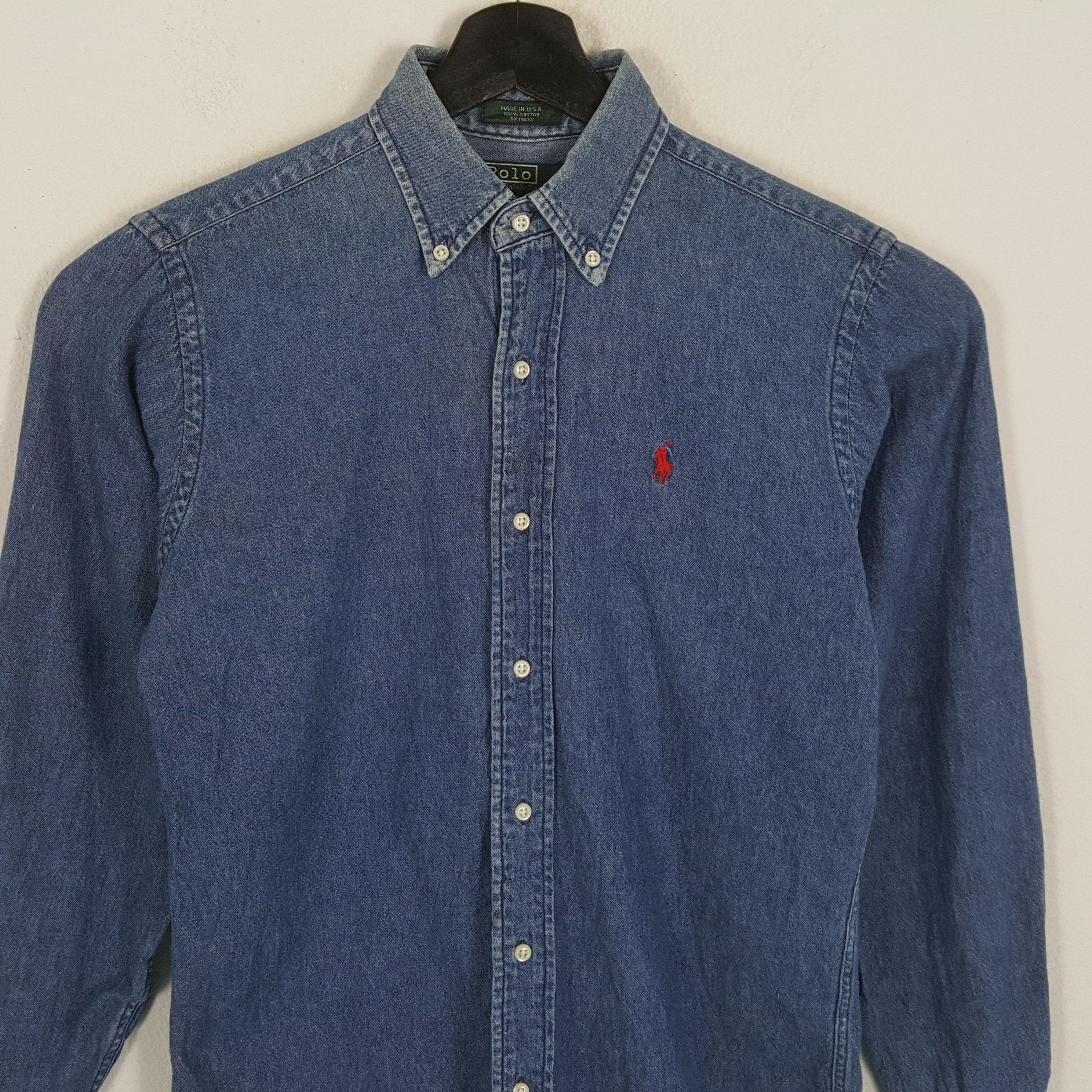 Polo Ralph Lauren × Vintage POLO by RALPH LAUREN Small Logo Design Casual Style Shirt Size US L / EU 52-54 / 3 - 2 Thumbnail