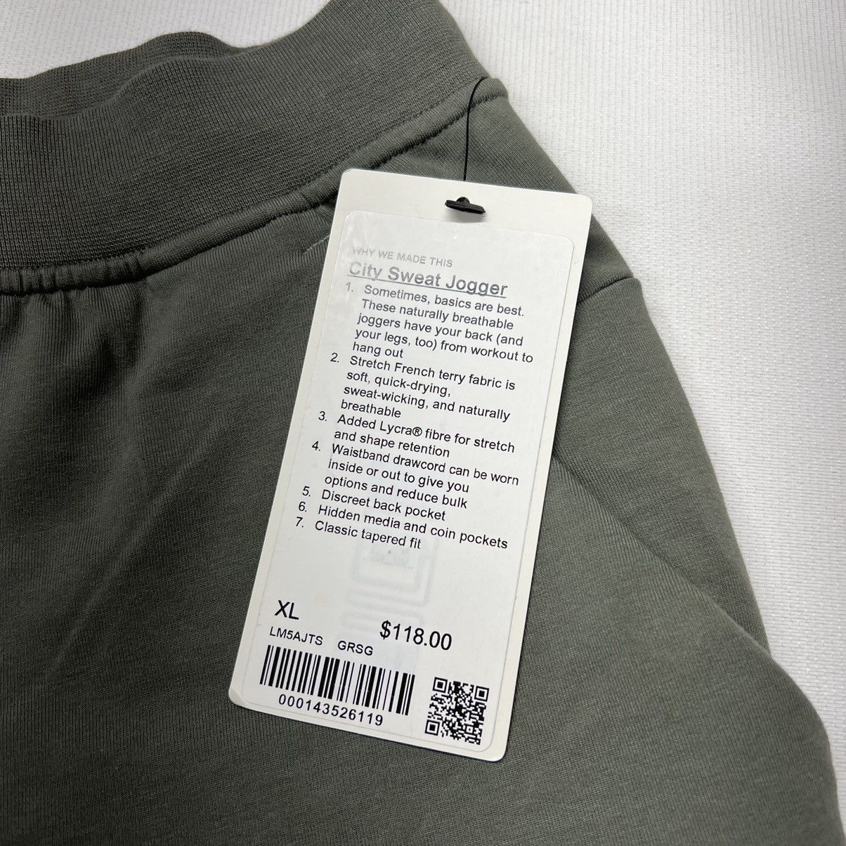 Lululemon LuluLemon City Sweat Jogger Sage Athleisure Sweatpants Gym Size US 36 / EU 52 - 6 Thumbnail