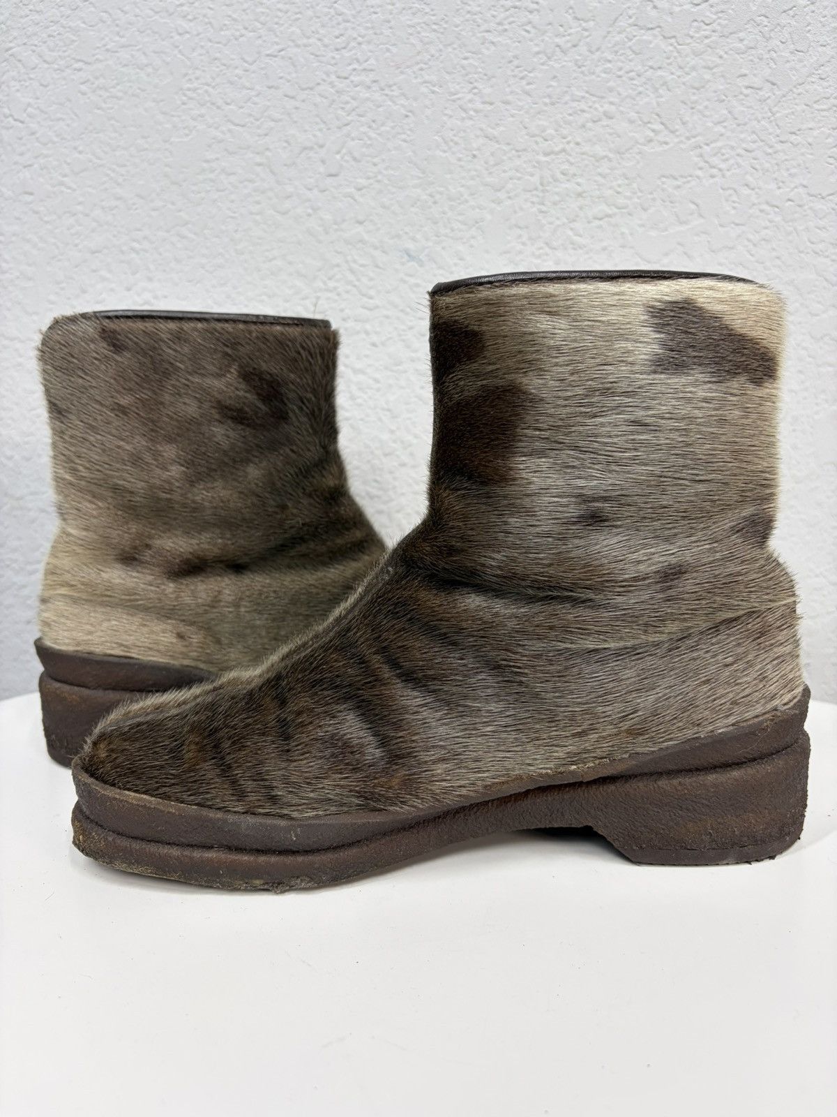 If Six Was Nine Vintage Y2K Guidi CCP Style Distressed Leather Biker Boots Size US 8 / EU 41 - 6 Thumbnail