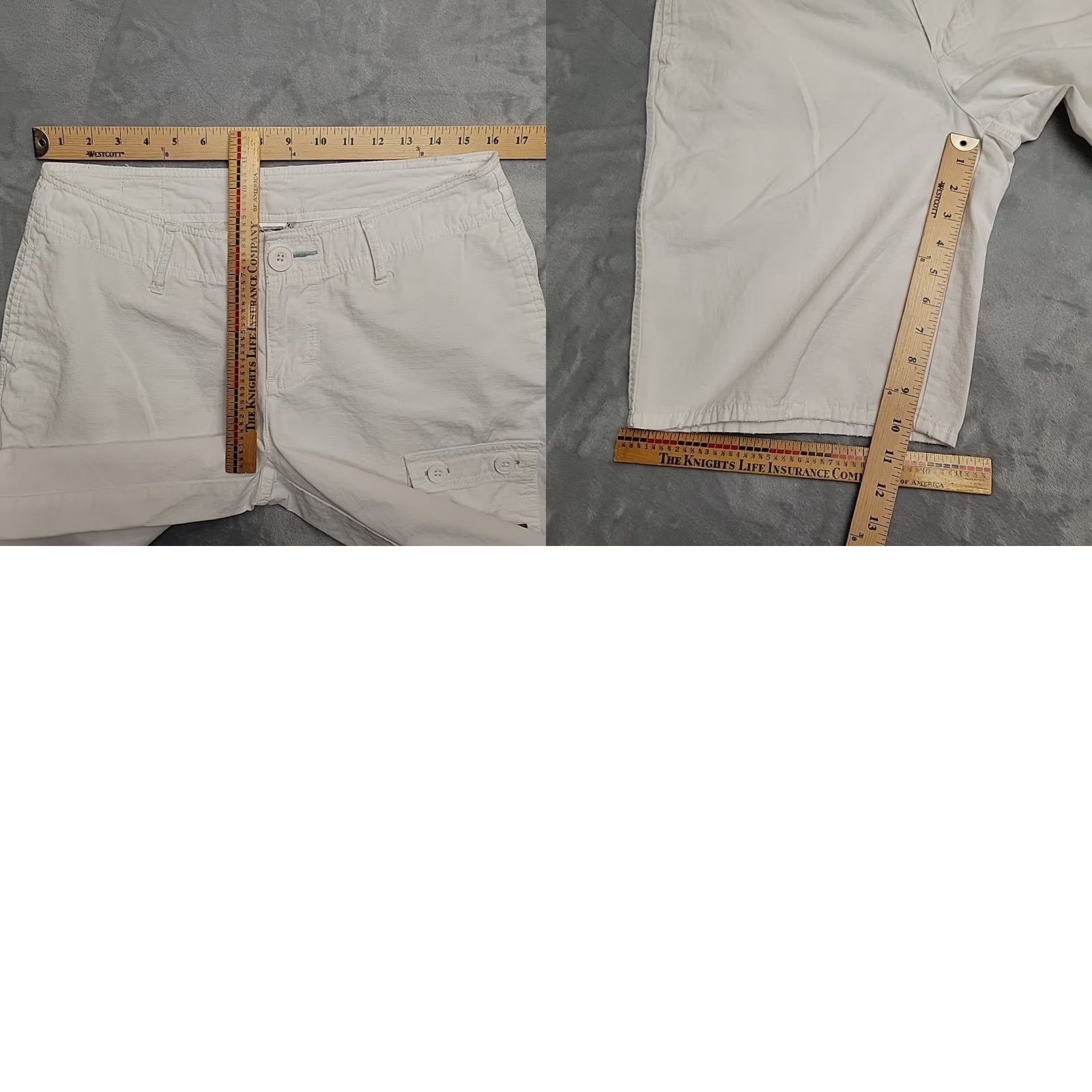 The North Face VINTAGE The North Face Shorts Women 10 White Ripstop 100% Cotton Cargo Utility Hiking Gorp Size 32" / US 10 / IT 46 - 8 Thumbnail